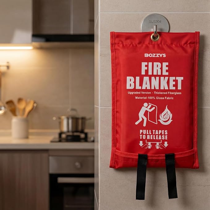Fire Blanket 3-Pack | Fiberglass Prepared Fire Suppression | 60"x60" Fire - Image 7