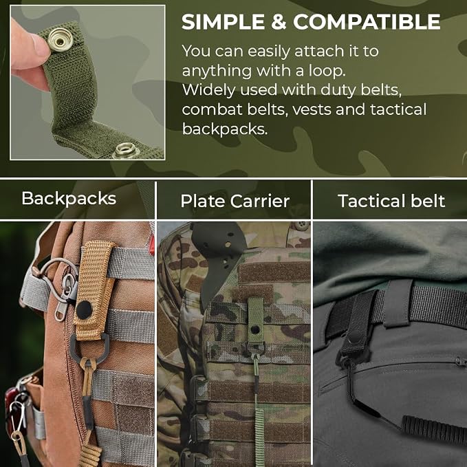 TECEUM Tactical Pistol Lanyard – 3+ Colors – Equipment Accessories - Image 8
