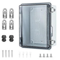 Large Waterproof Electrical Junction Box, IP67 Waterproof Clear ABS Plastic by IGEYAPA