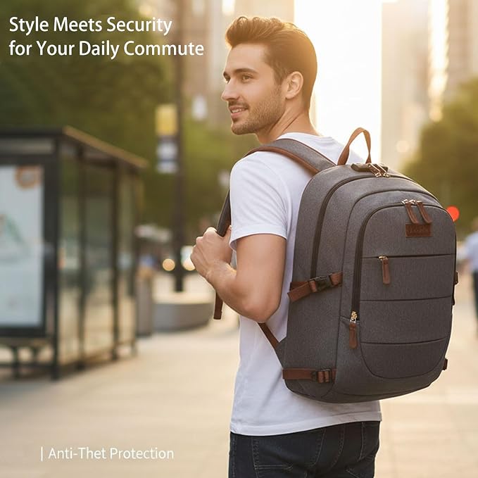 Tzowla Canvas Laptop Backpack-Anti Theft Bag - Image 7