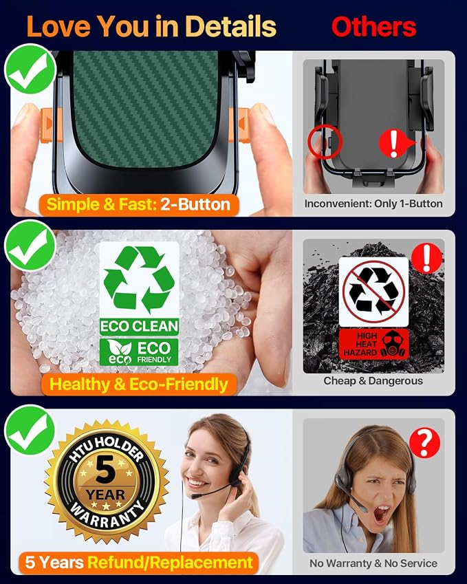 HTU 2026 Ultimate Best【True Military-Grade & Safety Cert】Car Phone - Image 5