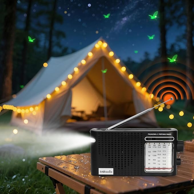 Portable Weather Radio AM FM SW, Wall Plug and Battery Powered, Transistor Radio - Image 6