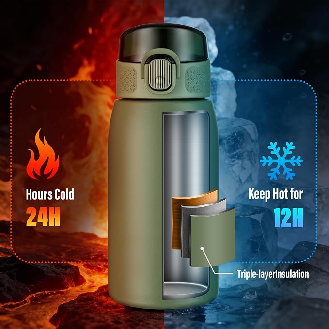 Insulated Water Bottle 12 oz - Image 3