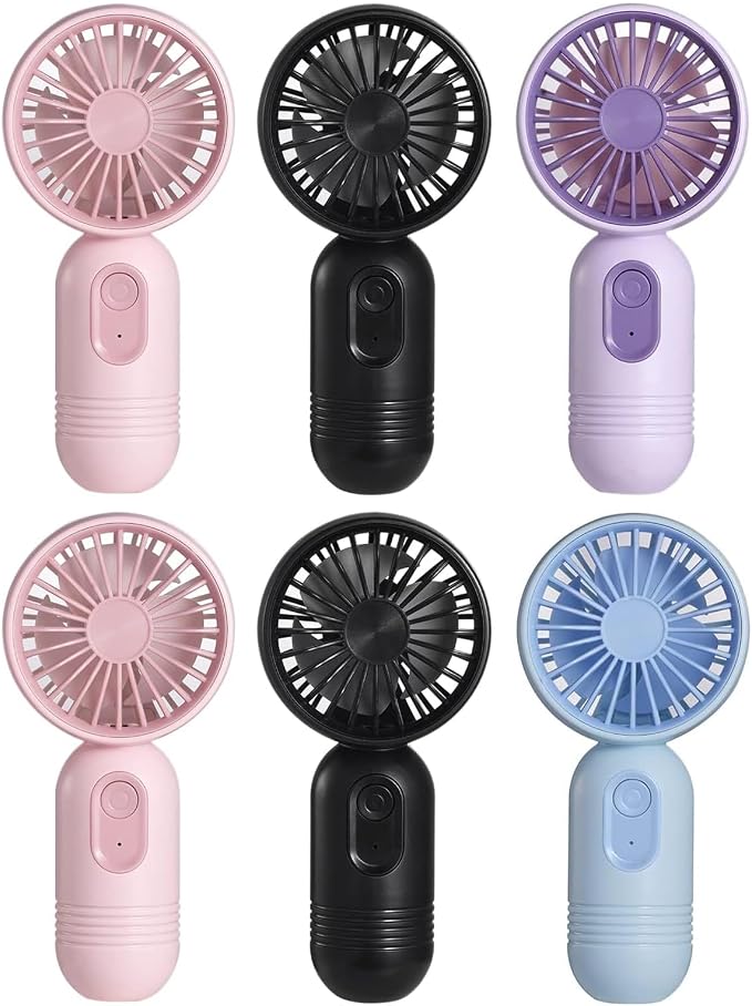 VanSmaGo [Portable Mini Fans 6-pack Handheld Personal Small Fan by VanSmaGo