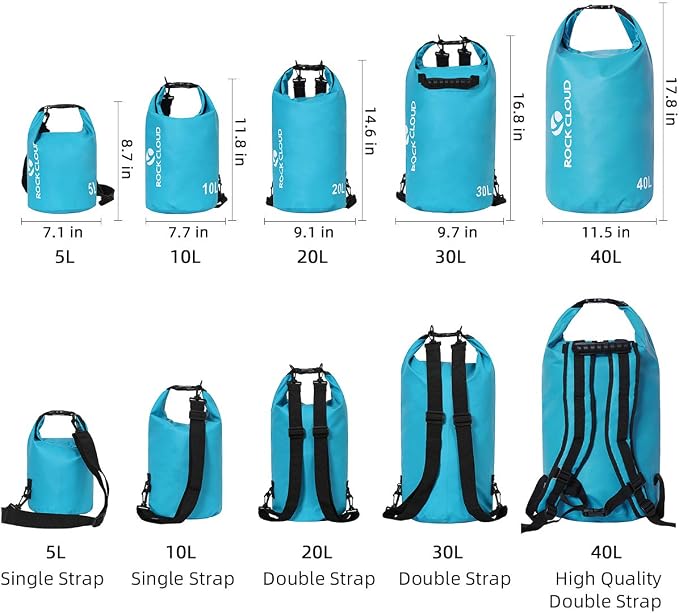 ROCK CLOUD Dry Bag Waterproof 40L Dry Sack - Image 2