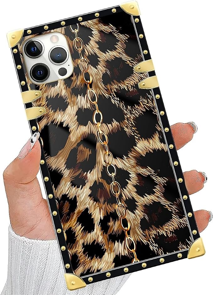 Compatible with iPhone 11 Pro Max Case, Seamless Gold Chain Leopard Luxury - Image 5