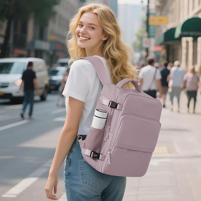 Sinaliy Travel laptop Backpack for Women, Personal Item Size Flight Approved - Image 2