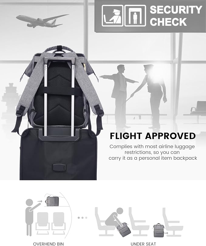 LOVEVOOK Laptop Backpack for Women, 15.6 Inch Travel Backpack - Image 6