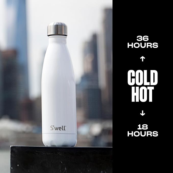 S'well Stainless Steel Water Bottle, Angel Food, Triple Layered Vacuum - Image 3