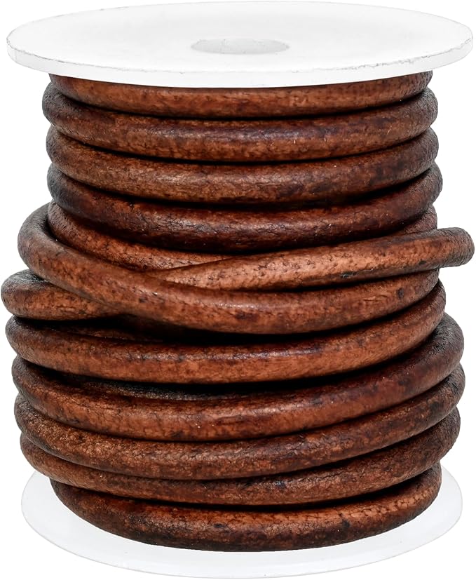 GENIQUE Real/Genuine Round Leather String Cord - Image 3