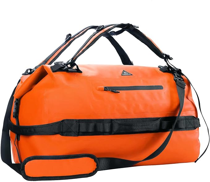 Haimont Large Waterproof Duffel Backpack Roll-Top Heavy Duty Dry Duffle Bag by Haimont