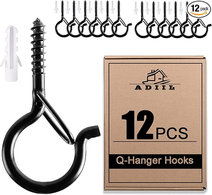 ADIIL 12 PCS Q Hanger Hooks by ADIIL