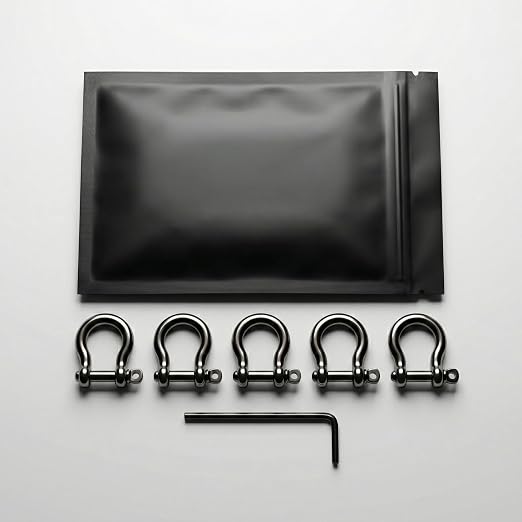 Gold 5/32" Bow Shackle, 5 Pack - Image 6
