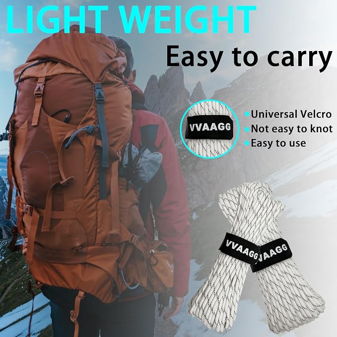 VVAAGG Reflective Paracord Rope 100FT, 7 Strand Nylon para Cord Lanyard Utility - Image 4