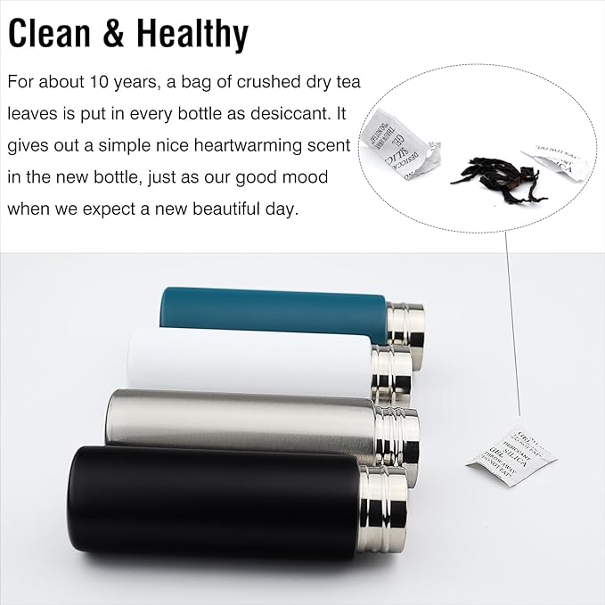 Cute Small Water Bottle, 4.4 Fl. Oz, Mini Slim Flask - Image 7