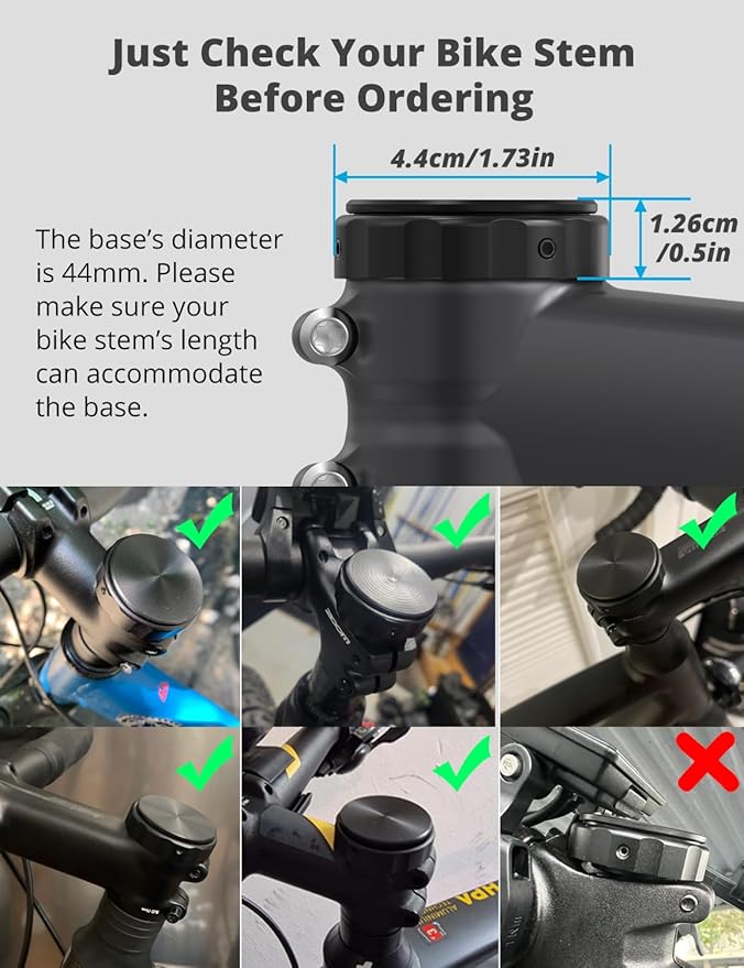 SUPMEGA Bike Mount for AirTag, Hidden Bicycle Stem Cap Mount for AirTag - Image 3