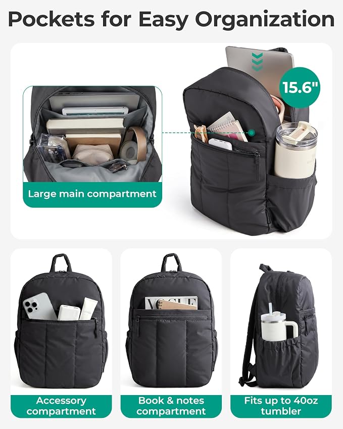 BAGSMART Backpack for Women, Travel Backpack - Image 3