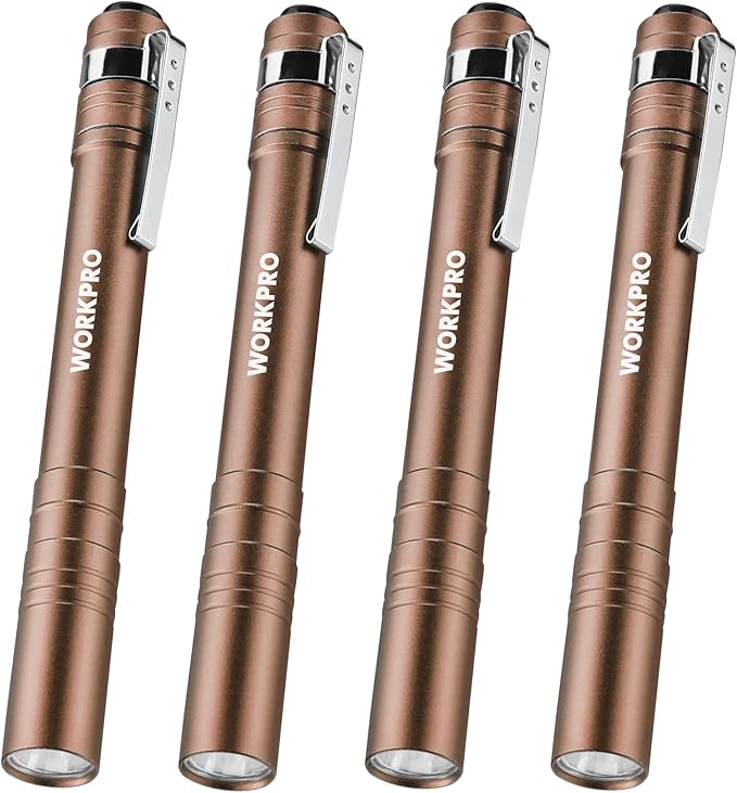 WORKPRO LED Pen Light, Aluminum Pen Flashlights, Pocket Flashlight by WORKPRO