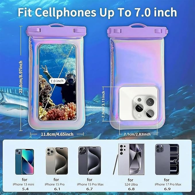 Floatable Waterproof Phone Pouch Case 2 pcs - Image 3