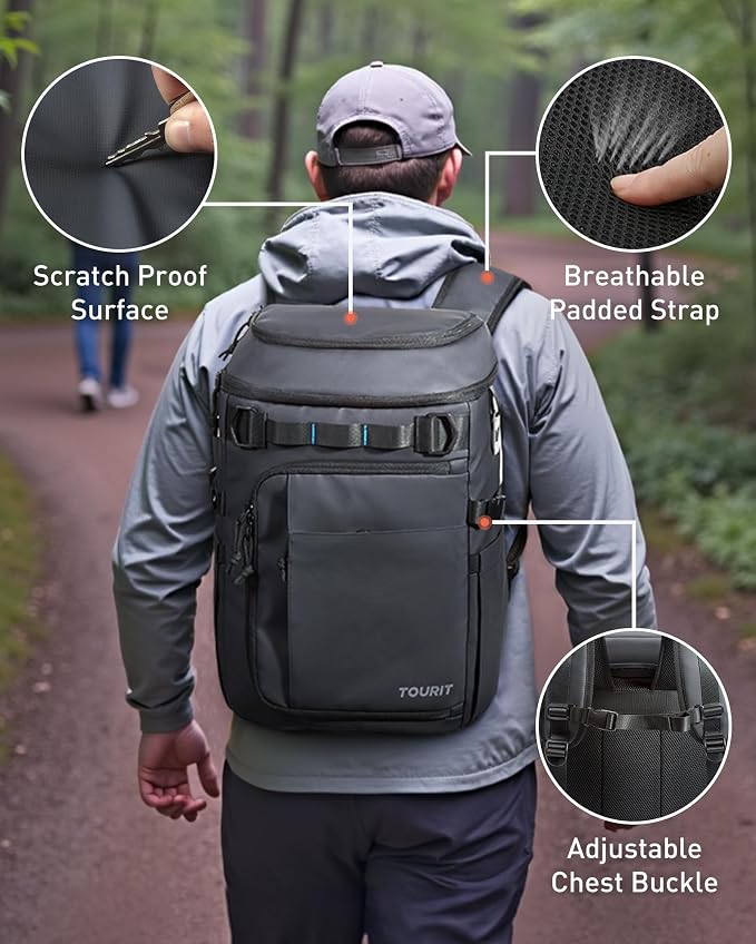 TOURIT Cooler Backpack Lightweight Insulated Backpack Cooler Leak-Proof - Image 7