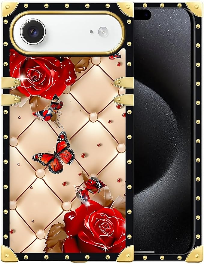 for iPhone 17 Air Case Luxury Golden Decoration by Unknown