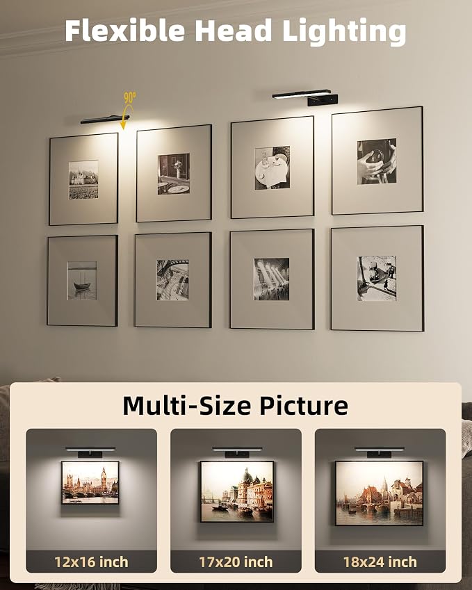 EZVALO Picture Light for Wall, Magnetic LED Art Painting Light - Image 6