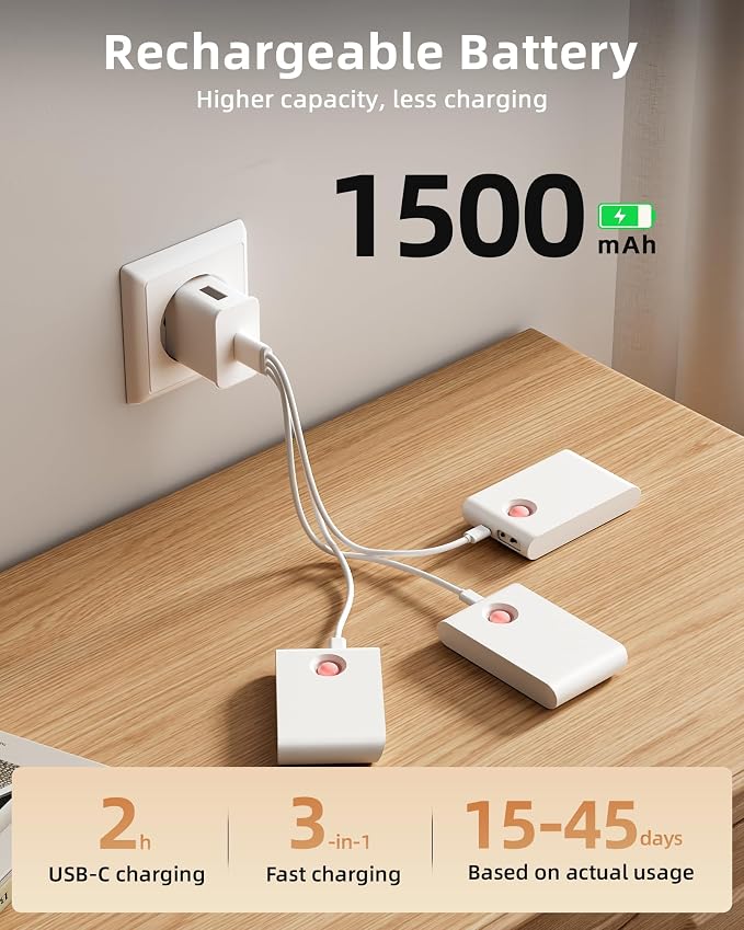 EZVALO 6 Pack Motion Sensor Night Lights, Sync LED Stair Lights Indoor - Image 3