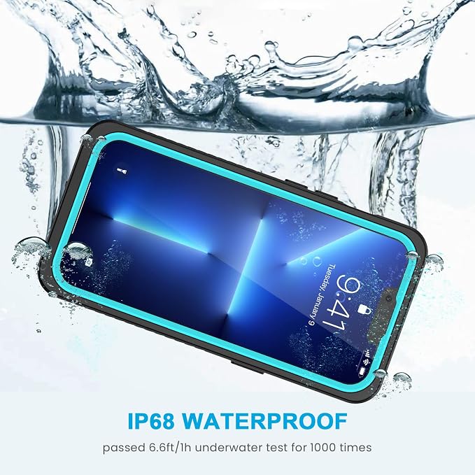 Lanhiem for iPhone 13 Pro Max Case, IP68 Waterproof Dustproof Shockproof Cases - Image 3