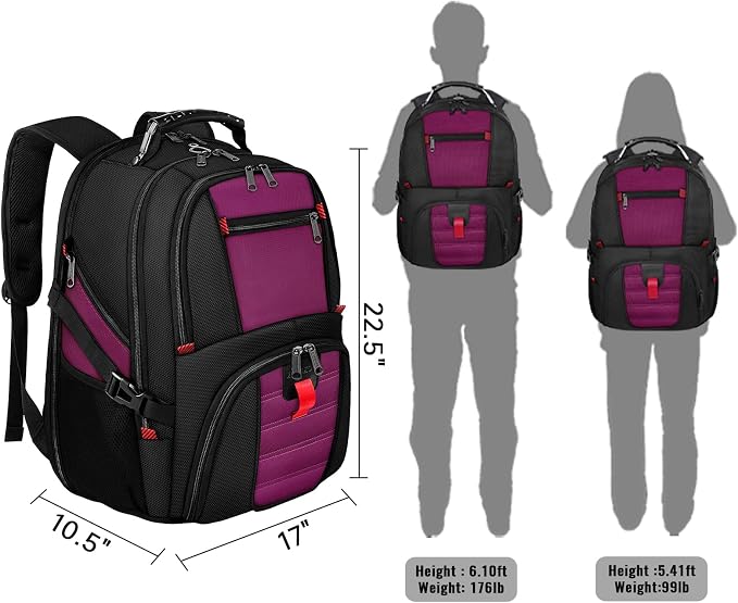 YOREPEK Large Backpack for Men, Extra Large Laptop Backpacks for Men Women - Image 7