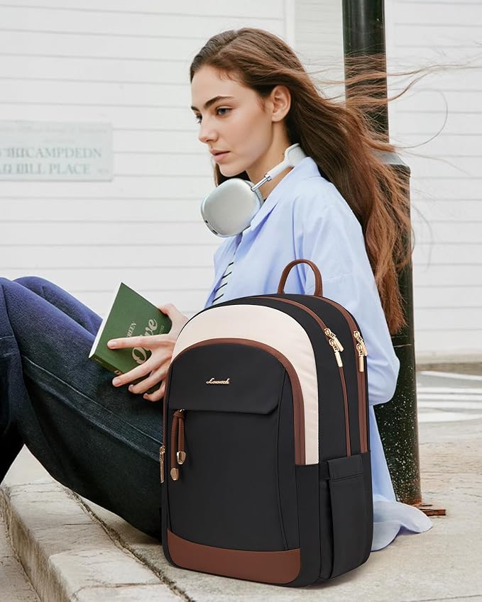 LOVEVOOK Laptop Backpack for Women, 15.6 inch Waterproof College Backpack Woman - Image 7