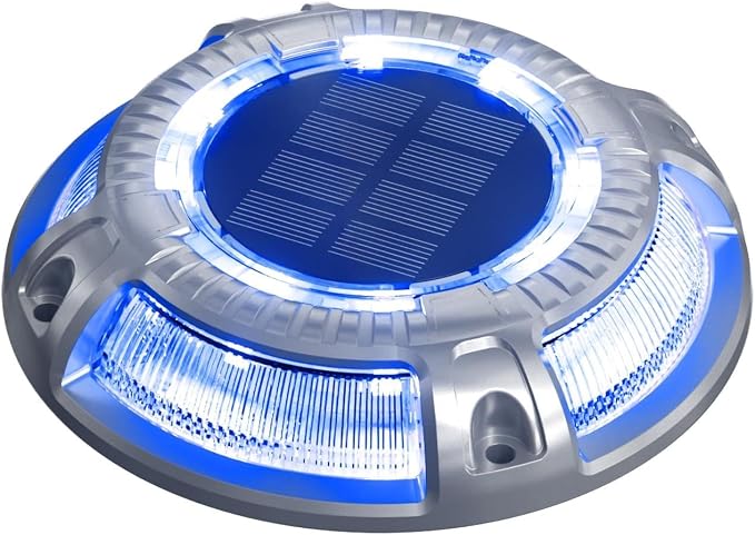 addlon Solar Dock Lights Outdoor 1 Pack, 2 Color Modes LED Deck Marine by addlon