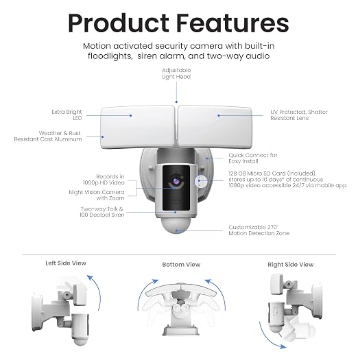 Feit Electric SEC5000/CAM/WIFI Outdoor LED Smart Security Camera - Image 7