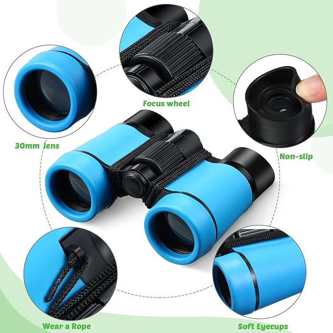 Yunsailing 9 Pack Kids Binoculars, Shockproof Compact Binoculars - Image 3