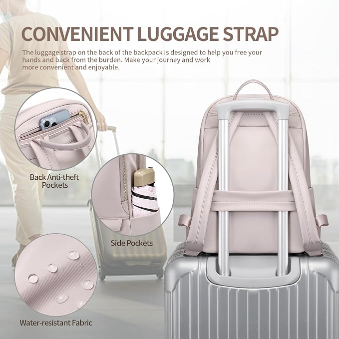 GOLF SUPAGS Laptop Backpack for Women Slim Computer Bag Work Travel College - Image 4