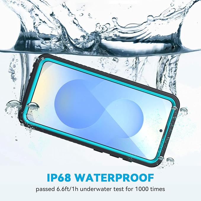 Lanhiem for Samsung Galaxy S25 Case, IP68 Waterproof Dustproof, Built-in Screen - Image 2