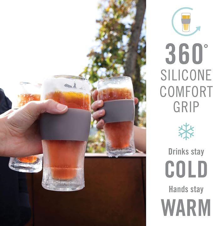 Host Freeze Beer Glasses, Frozen Beer Mugs, Freezable Pint Glass Set, Insulated - Image 4