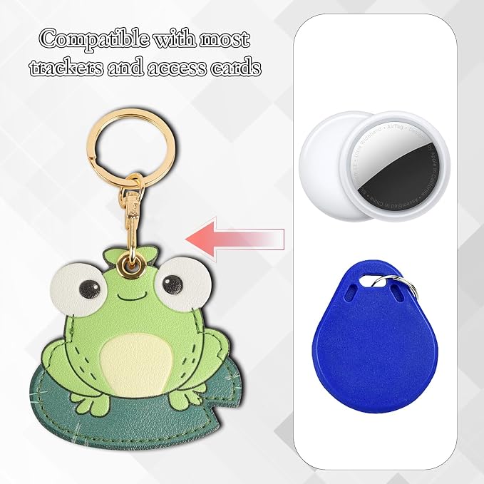 Leather Keychain Case Holder Compatible - Image 4