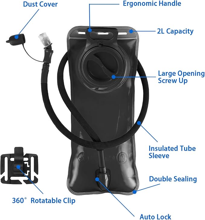 Hydration Bladder 1.5L-2L-3L, Leak Proof Water Reservoir - Image 3