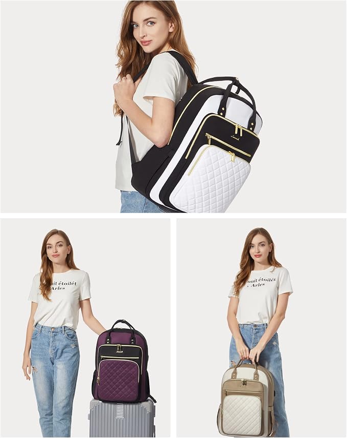 LOVEVOOK Laptop Backpack for Women, Fashion Backpack Purse for Travel - Image 8