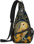 FyLybois Barn Owl Sling Bag for Women Lightweight Crossbody Backpack Casual by FyLybois