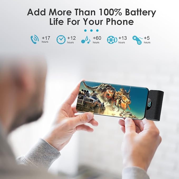 Portable Charger for iPhone 17/16/15, 5200mAh PD USB C Power Bank Built-in - Image 3