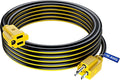 Maximm 25 Ft Black and Yellow Extension Cord, Heavy Duty 3-Prong Outdoor Power by MaximmCable
