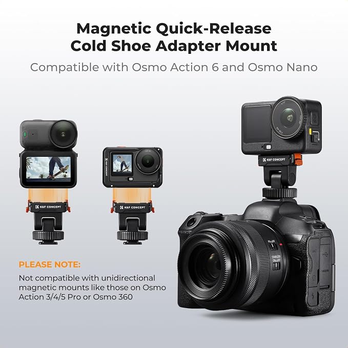 K&F CONCEPT Plastic Cold Shoe Mount Compatible - Image 2