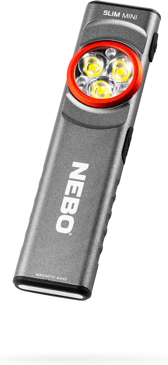 NEBO SLIM Mini Rechargeable Pocket Light | 250 Lumens, 2 Light Modes, Small by NEBO