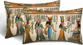 Old Egyptian Empire Couch Pillow Covers 12 X 20 0 Set of 2 Pillowcases by Unknown