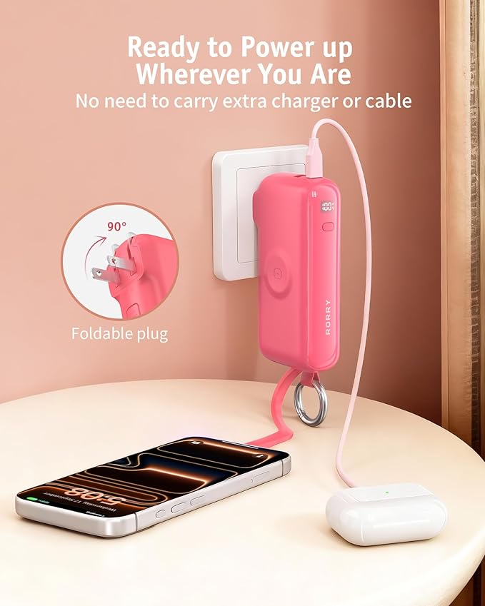RORRY Flow Portable Charger, 10000mAh 40W Fast Charging Power Bank - Image 6