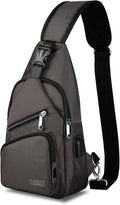 AMJ Crossbody Sling Bag Men Women, Casual Shoulder Backpack, Chest Daypack by AMJ