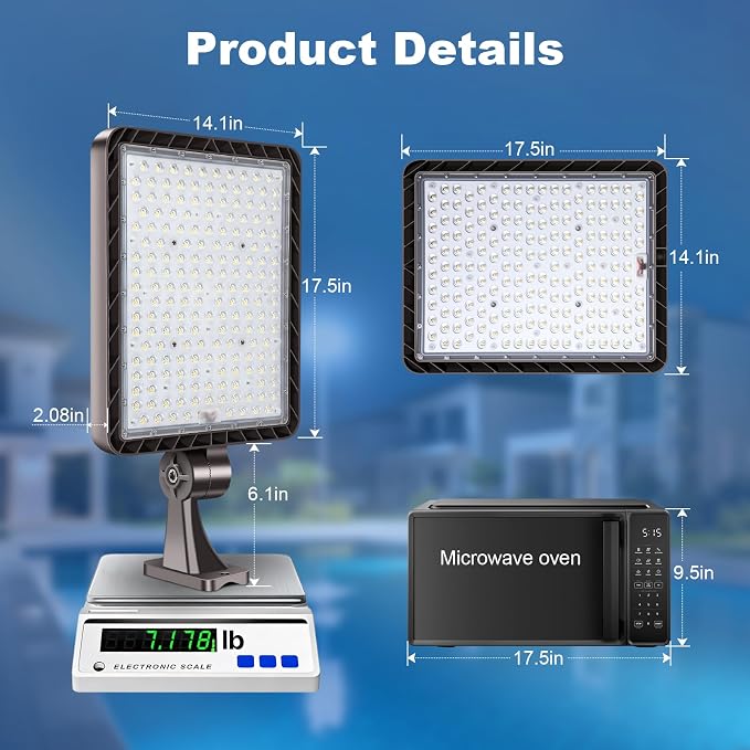ledmo 480W LED Parking Lot Lights, Professional Super Bright 72000LM - Image 8