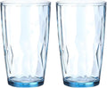 uxcell 17oz Acrylic Drinking Glasses, Sky Blue by uxcell