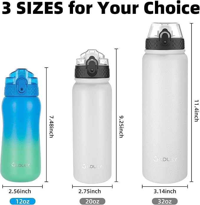 Oldley Insulated Water Bottle 12oz Water Bottles - Image 5